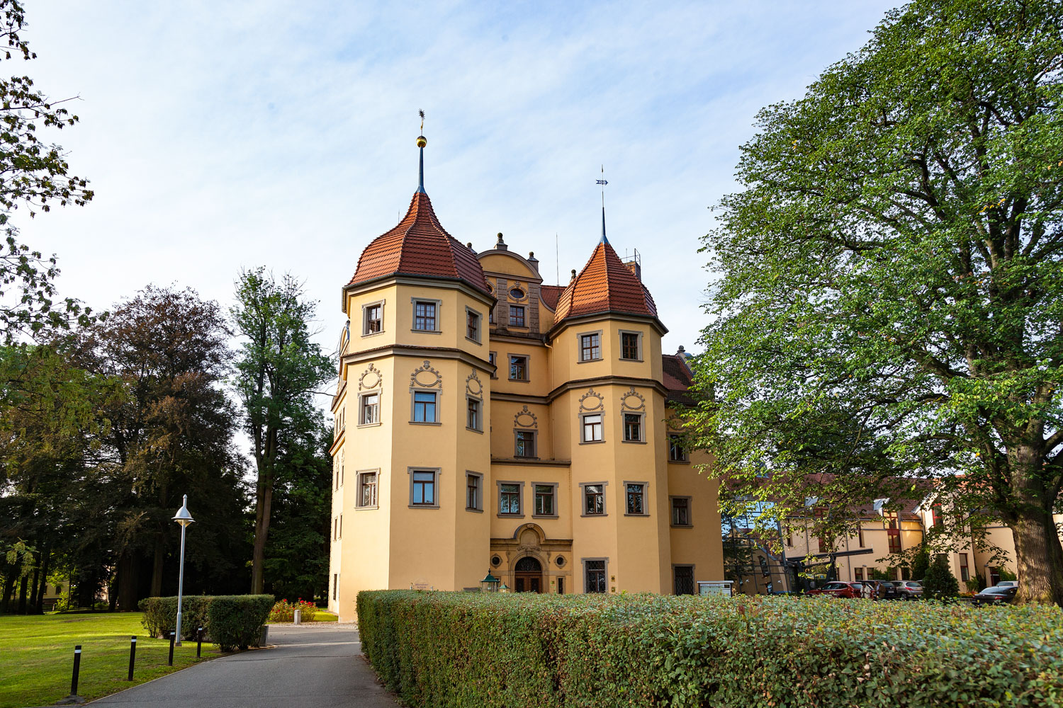 Außenansicht vom Schlosshotel Althörnitz Außenansicht