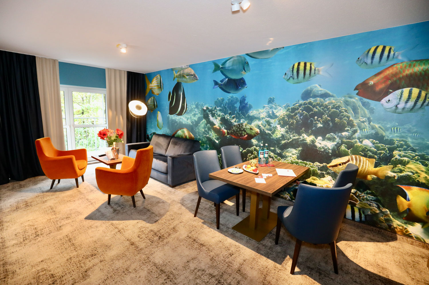 Wohnzimmer einer Suite