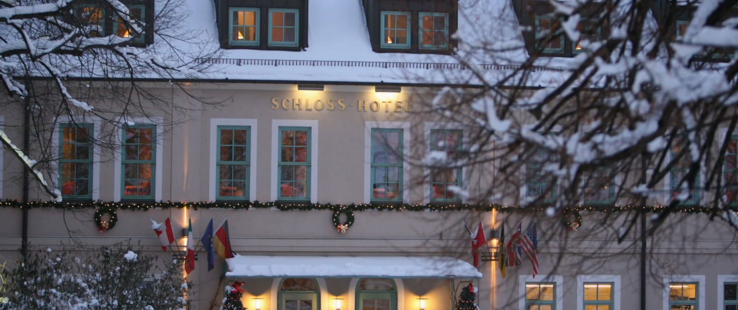 Außenansicht vom Schlosshotel Pillnitz Außenansicht