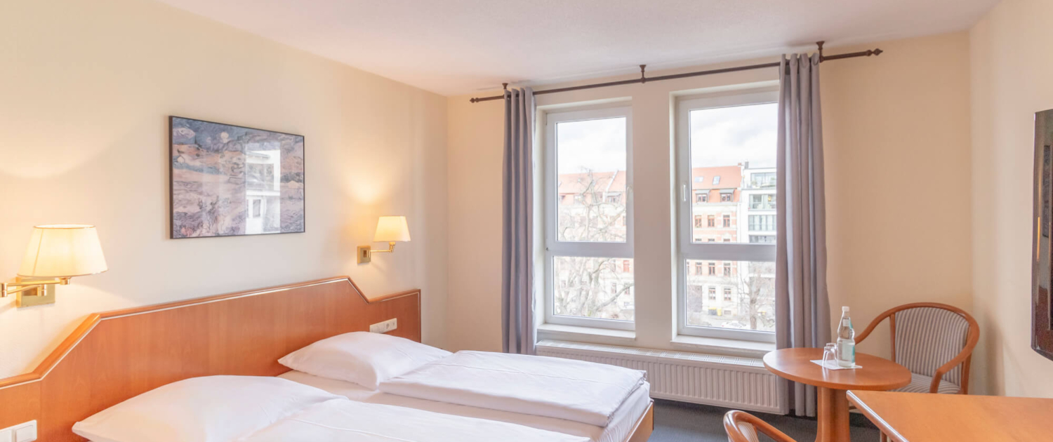 Zimmerbeispiel vom Hotel Markgraf Leipzig Zimmeransicht