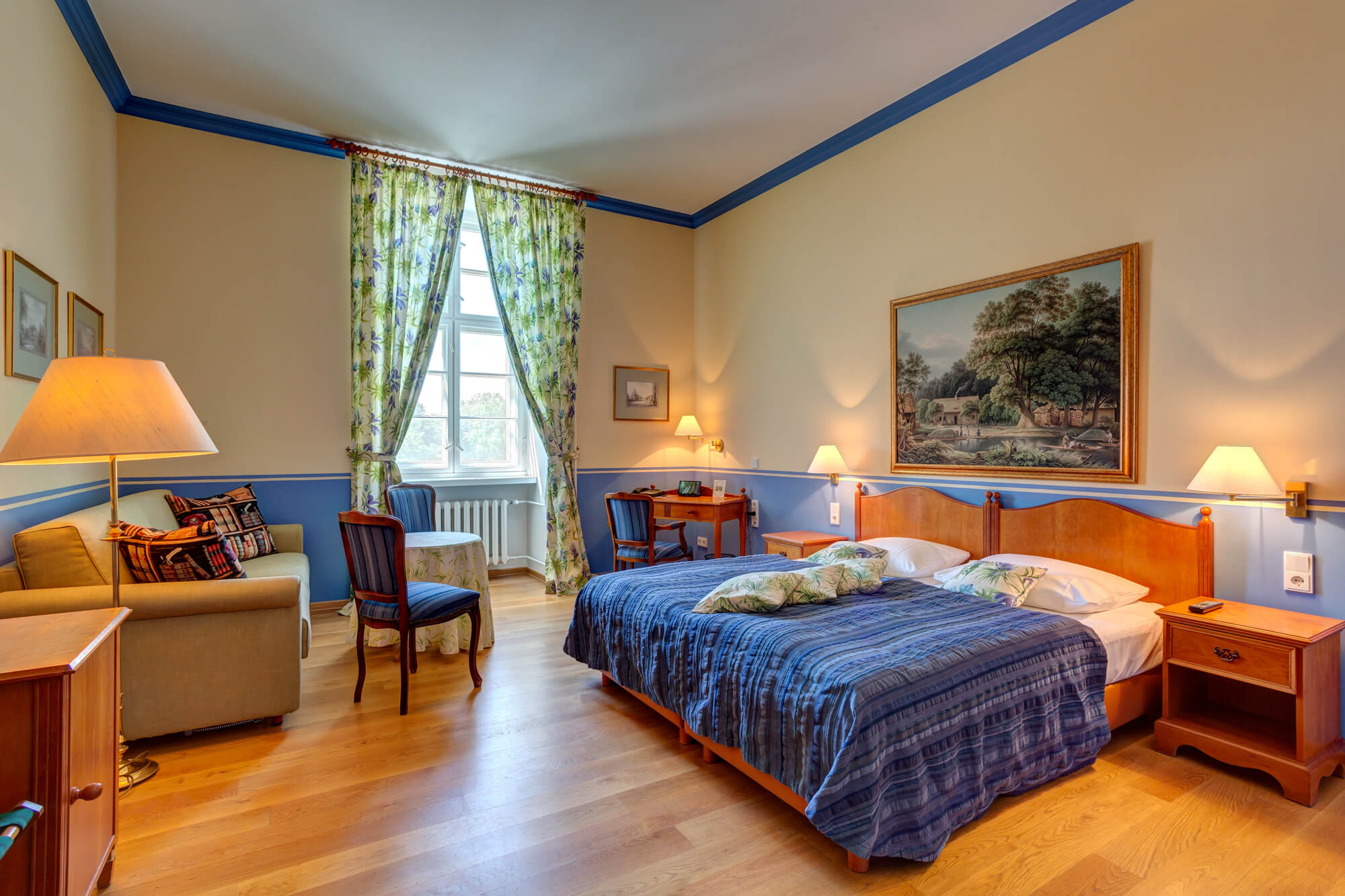 Zimmerbesipiel vom Schloss Lübbenau Zimmeransicht