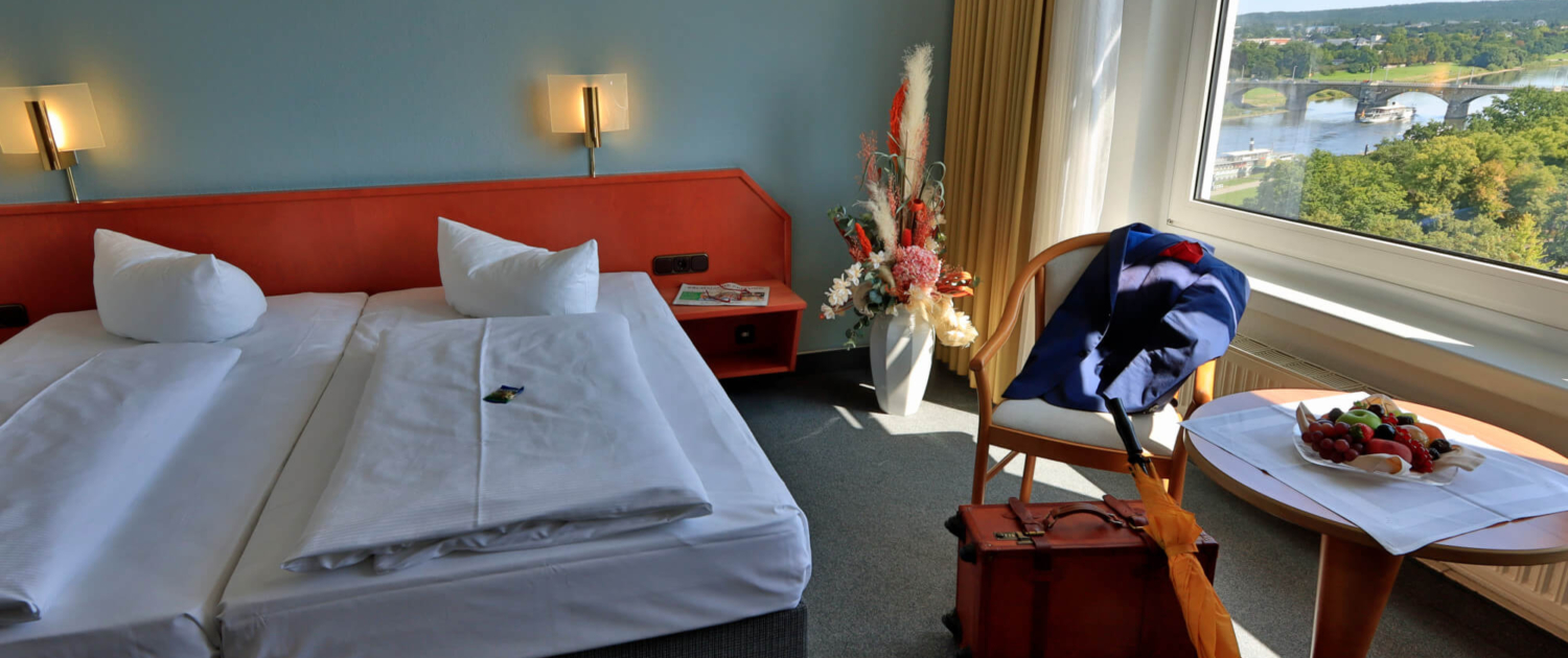 Zimmerbeispiel vom Hotel Am Terrassenufer Zimmeransicht