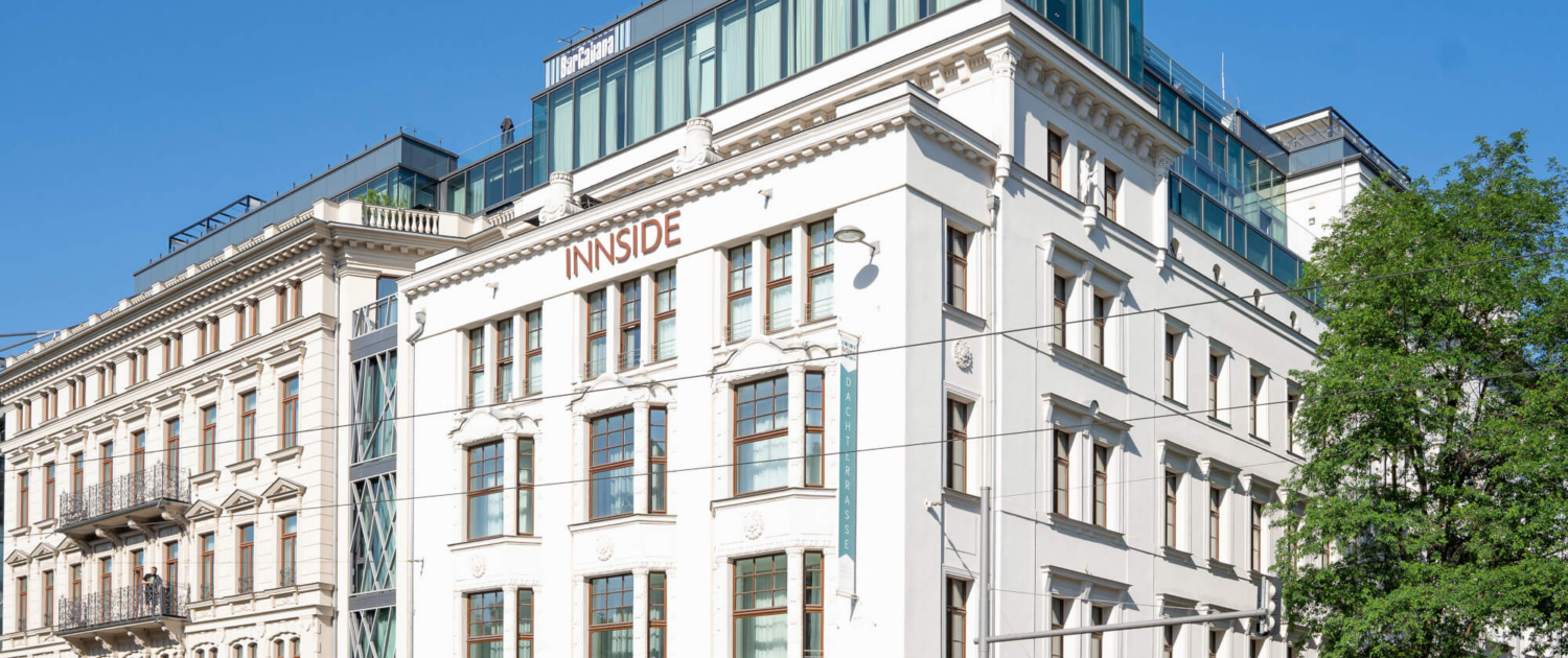 Außenansicht vom IINNSiDE by Meliá Leipzig Außenansicht vom IINNSiDE by Meliá Leipzig