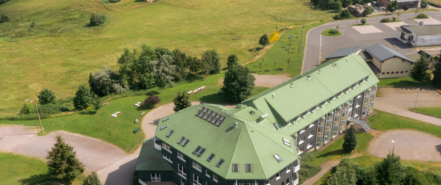 Ansicht von oben - Hotel Kammweg