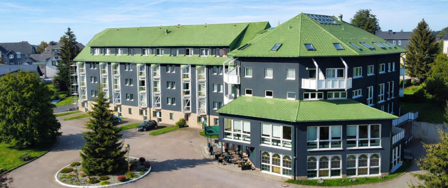Außenansicht vom Hotel Kammweg