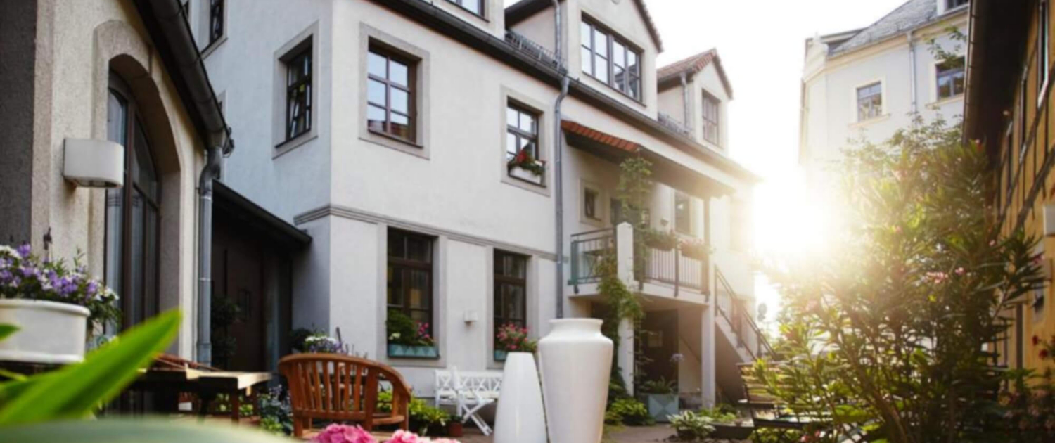 Innenhof vom Designhotel Fährhaus Meißen