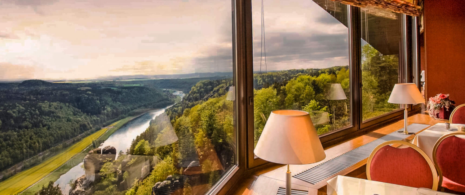 Panoramarestaurant vom Berghotel Bastei