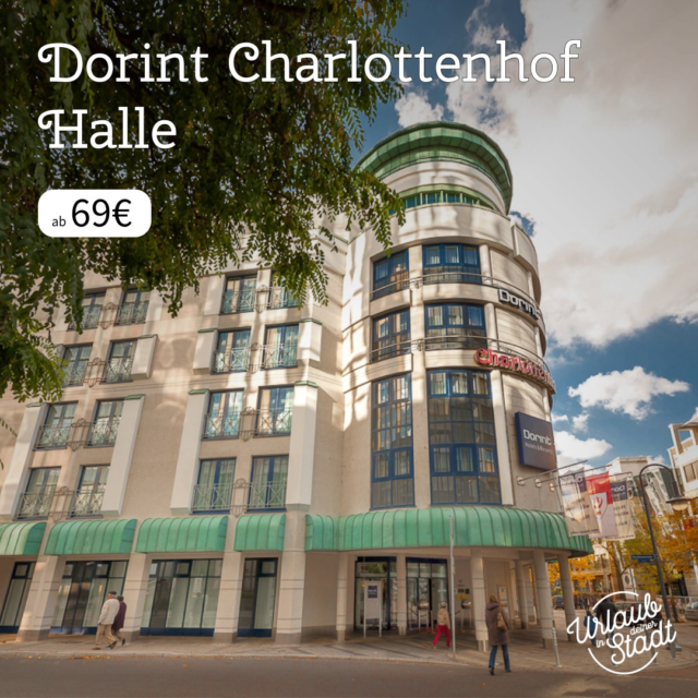 Dorint Charlottenhof
Region 06 Halle (Saale) 📍

Residieren mit Stil in der Händelstadt Halle an der Saale. Erleben  Sie  Jugendstil-Ambiente,  Kulinarik  und  Entspannung in zentraler, ruhiger Lage nahe dem Hauptbahnhof. Das  à-la-carte  Restaurant „Charlott“  erwartet  Sie  mit  regionalen  und  internationalen  Gaumenfreuden.  Die  erstklassige  Weinkarte  bietet  Ihnen  exklusiv  die  köstlichen Tropfen des Weinbaugebiets Saale-Unstrut. Himmlische Entspannung finden Sie im hauseigenen Vital Club Wellness und Spa.

Features:
-zentrale Lage nahe dem Bahnhof 📍
-inklusive Frühstück 🥐
-inklusive Zugang zum Fittnessbereich 🏋
-Bar🍹 und Restaurant 🍽
-Wellnessbereich: Whirlpool 👙 und Sauna 🧖

Buchbar auf unserer Website (Link in der Bio)!

Bilder: @dorint_hotels 

#uids #urlaubindeinerstadt #uids2025
#urlaub #kurztrip #wellness #städtetrip #erlebnisse #moderndesign #SachsenAnhalt  #halle #wellness